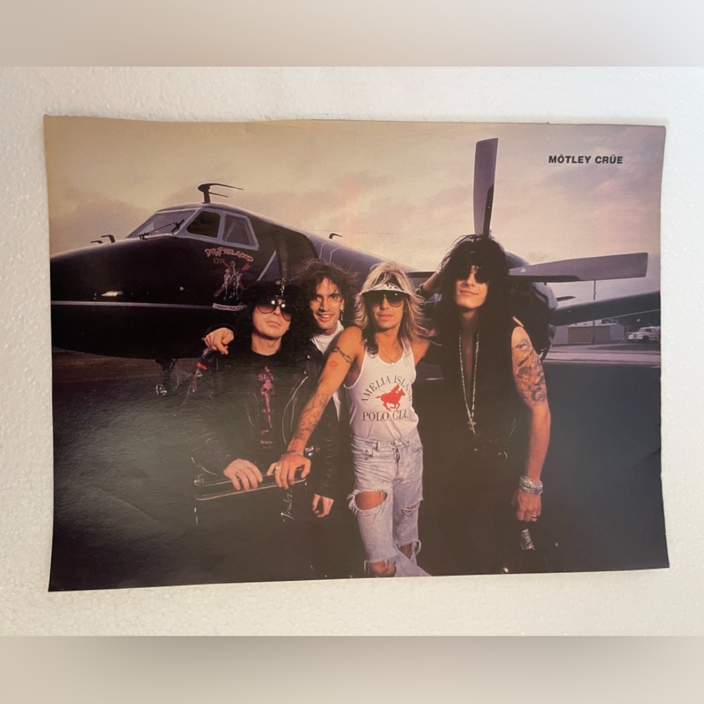 Motley Crue pinup - Rock Wall Decor